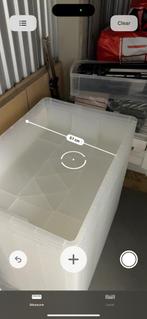 Grote opberg dozen, plastic dozen, storage dozen, Doe-het-zelf en Verbouw, Kratten en Dozen, Ophalen, Doos, Minder dan 35 cm, Zo goed als nieuw