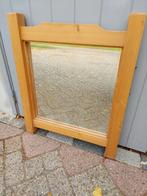spiegel blank houten spiegel halspiegel, Minder dan 50 cm, Ophalen of Verzenden, Zo goed als nieuw, Minder dan 100 cm
