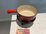 Le Creuset (kaas) fondue set in heel goede staat, Gebruikt, Brander, Fondueset, Ophalen of Verzenden
