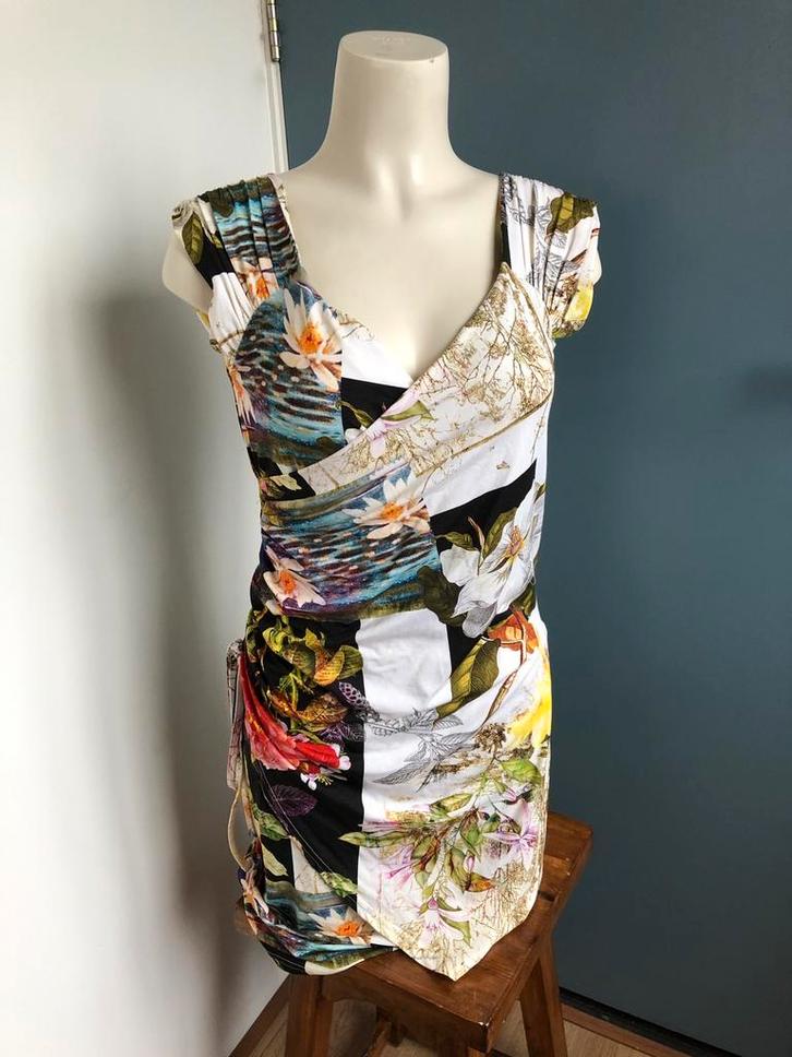 Occo paris jersey jurkje kleurrijk 3 m, Kleding | Dames, Jurken, Zo goed als nieuw, Maat 38/40 (M), Overige kleuren, Boven de knie