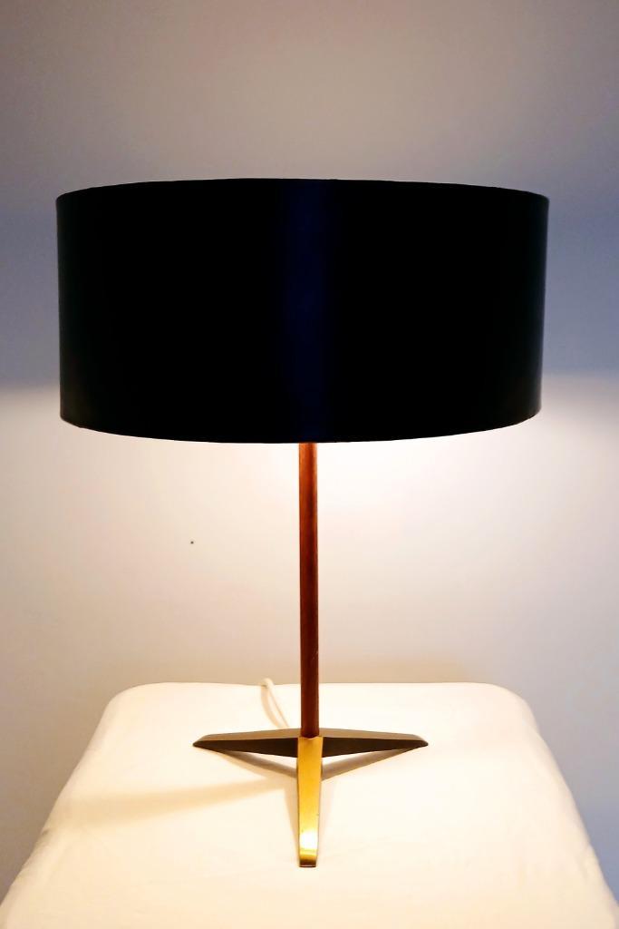 Tafellamp in de Stijl van J.T. Kalmar, Huis en Inrichting, Lampen | Tafellampen, Gebruikt, Minder dan 50 cm, Metaal, Ophalen