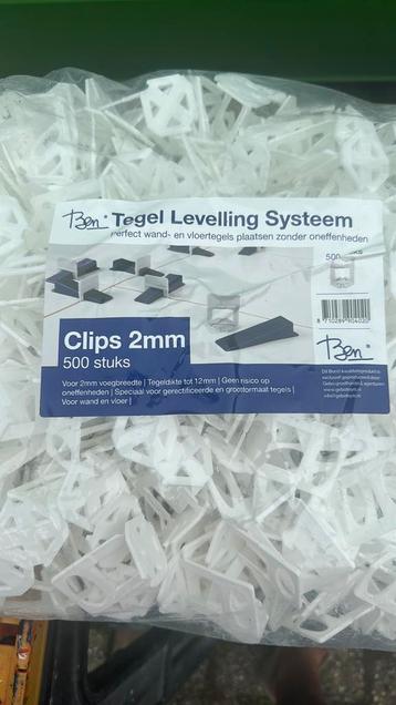 Tegel lieveling clips 2 mm zak 500 stuks meerdere zakken  beschikbaar voor biedingen