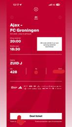 Ajax groningen 2 kaarten, Tickets en Kaartjes, Twee personen