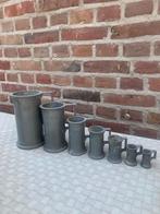 Tinmen maatbekers, Antiek en Kunst, Ophalen of Verzenden