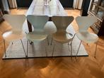 Vlinderstoelen 4 stuks fritz hansen arne jacobsen, Huis en Inrichting, Stoelen, Ophalen, Zo goed als nieuw, Wit