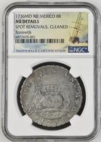 Mexico 8 Reales Scheepswrak/Shipwreck Rooswijk VOC schip NGC, Zilver, Overige waardes, Ophalen of Verzenden, Vóór koninkrijk