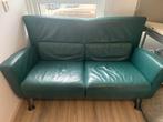 Groene leren bank Rolf Benz, Ophalen, Gebruikt, Minder dan 75 cm, 150 tot 200 cm