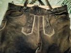 Mooie zware echte lederen  lederhosen maat 60 met overhemd, Ophalen, Zo goed als nieuw, Overige maten