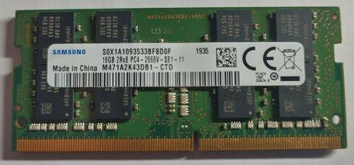 16GB DDR4 PC4-21300 2666MHz Samsung Sodimm 1935, Computers en Software, RAM geheugen, Gebruikt, Laptop, 16 GB, DDR4, Verzenden