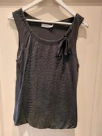 Zwarte Turnover Top - Maat L, Kleding | Dames, Tops, Zwart, Maat 42/44 (L), Zo goed als nieuw, Zonder mouw