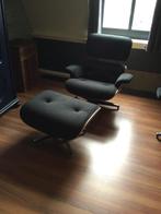 Luxe Stoel met voetenbankje, Ophalen, Gebruikt, 75 tot 100 cm, Stof