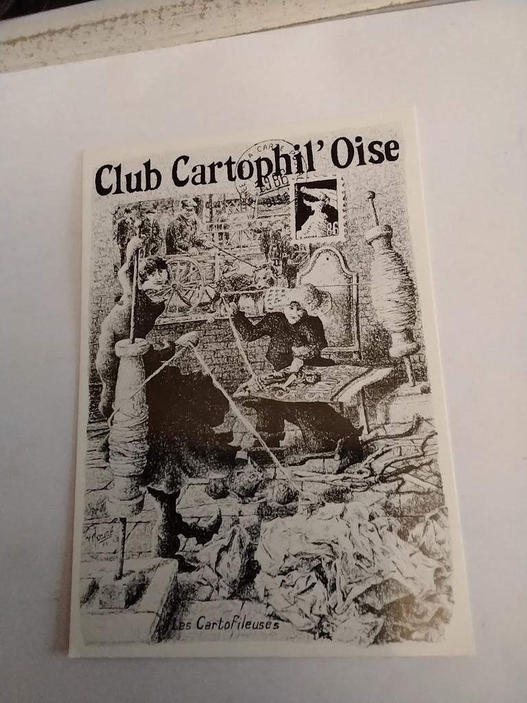 CLUB CARTOPHIL 'OISE dessin Yannick MOURE, Ophalen of Verzenden
