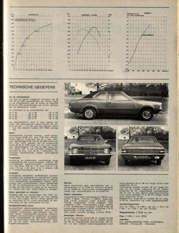 Autovisie test Ford Cortina 1600 XL April 1971 beschikbaar voor biedingen
