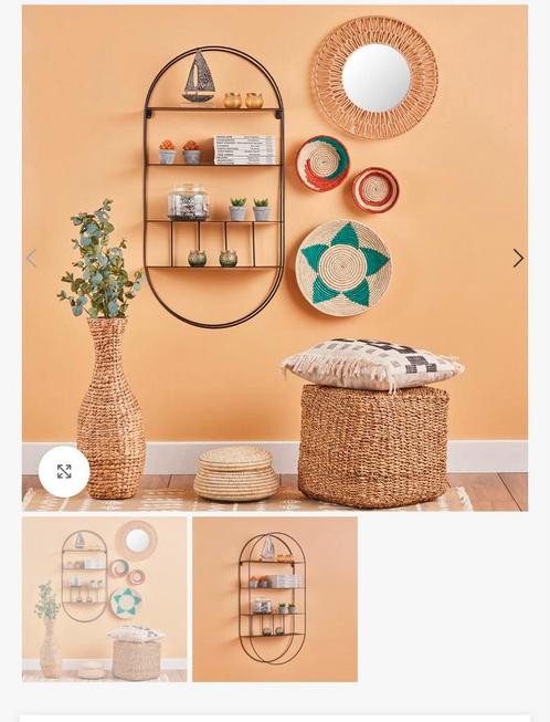 Ovale metalen wandplank, Huis en Inrichting, Woonaccessoires | Wandplanken en Boekenplanken, Nieuw, Ophalen of Verzenden