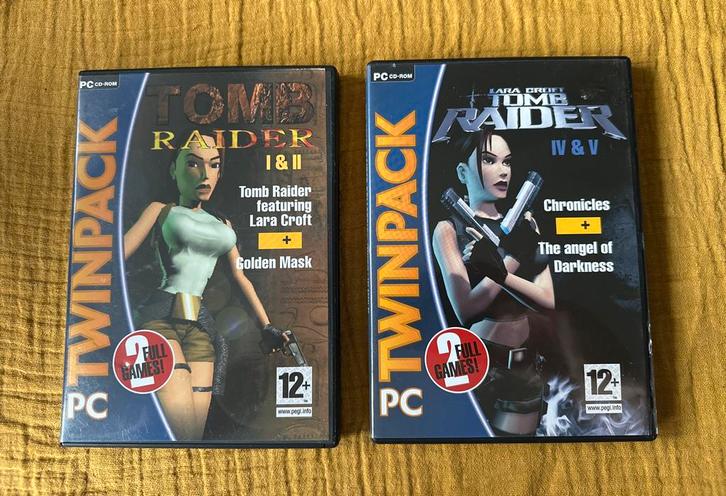Tomb Raider Twinpack PC - Klassiekers!, Spelcomputers en Games, Games | Pc, Gebruikt, Avontuur en Actie, 1 speler, Vanaf 12 jaar