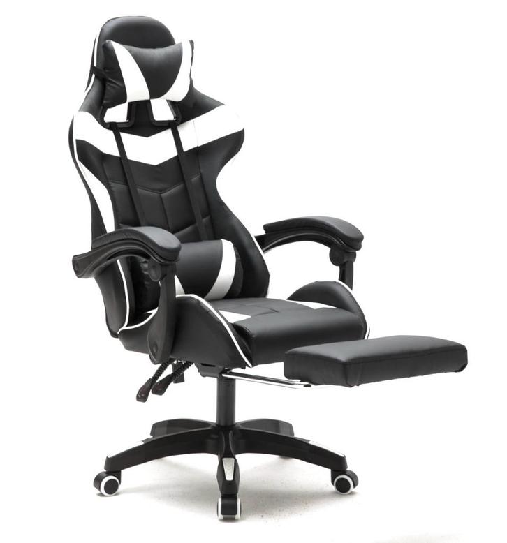 Retour DEAL - Gamestoel met voetsteun - Bureaustoel, Huis en Inrichting, Bureaustoelen, Nieuw, Bureaustoel, Zwart, Ergonomisch