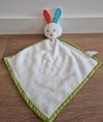 Knuffeldoekje konijn Action ZD trading wit groen K6727, Ophalen of Verzenden, Zo goed als nieuw, Konijn