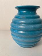 Mosa Maastricht blauw keramiek vaas , jaren 70, Huis en Inrichting, Woonaccessoires | Vazen, Gebruikt, Blauw, Aardewerk of Porselein