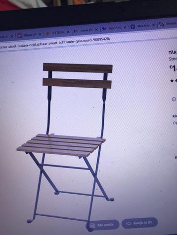 Klapstoeltje/ Bistrostoeltje Balkon Ikea Tarno beschikbaar voor biedingen
