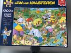 Puzzel jan van haasteren 1000stuks kamperen in het bos 19086, Ophalen of Verzenden, 500 t/m 1500 stukjes, Zo goed als nieuw, Legpuzzel