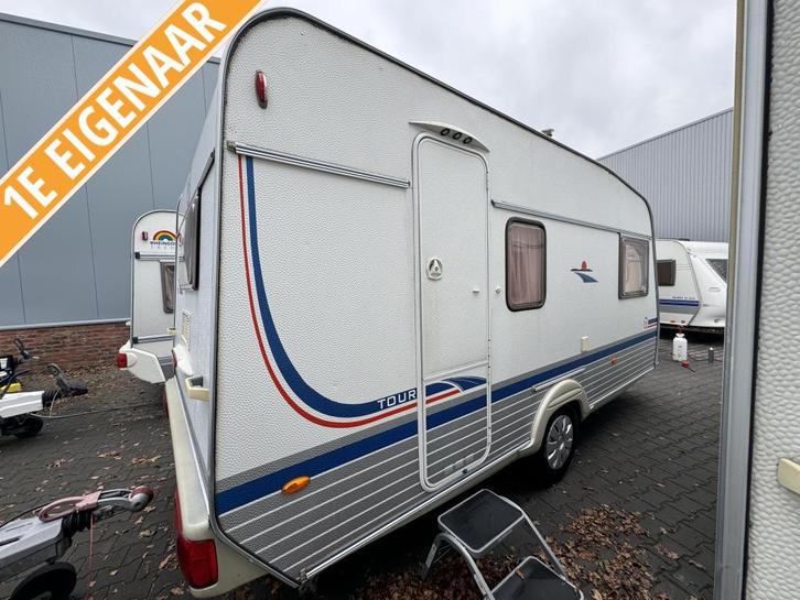 TEC Tour 450 MD / 1 eigenaar / tent, Caravans en Kamperen, Caravans, Bedrijf, tot en met 4, 750 - 1000 kg, Treinzit, T.E.C., Dwarsbed