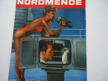 sticker oud NORDMENDE VIDEO pop art strip pinup pin up retro beschikbaar voor biedingen