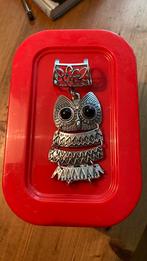 Ring hanger uil, Ophalen of Verzenden, Zilver, Overige materialen