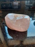 Waxinelichthouder gepolijste rozenkwarts, Sieraden, Tassen en Uiterlijk, Edelstenen, Ophalen of Verzenden, Zo goed als nieuw