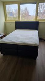 Kårlsson boxspring met topper te koop, Ophalen, Blauw, Tweepersoons, 140 cm