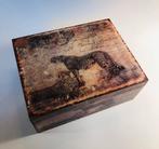Mooi houten kistje, met cheetah, luipaard erop, Huis en Inrichting, Woonaccessoires | Kisten, Ophalen of Verzenden, Zo goed als nieuw
