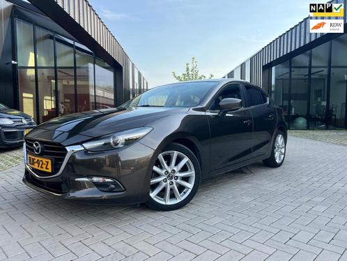 Mazda 3 2.0 SkyActiv-G 165 GT-M Clima Leer HUD Keyless Camer, Auto's, Mazda, Bedrijf, Te koop, ABS, Achteruitrijcamera, Adaptive Cruise Control