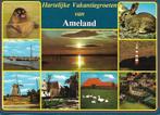 Ameland- -9-luik., Verzamelen, Ansichtkaarten | Nederland, Verzenden, 1980 tot heden, Gelopen, Waddeneilanden