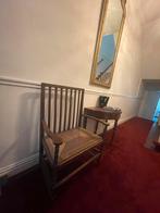 Hangemaakte antieke kloosterbank / gangbankje (19e eeuw), Antiek en Kunst, Ophalen