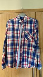 Overhemd Maat 43 Tommy Hilfiger Blauw geruit, Ophalen, Blauw, Tommy Hilfiger, Zo goed als nieuw