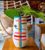 Picasso Chakra designer gezicht Vaas h39cm 19cm, Overige kleuren, Verzenden, Aardewerk of Porselein, Zo goed als nieuw