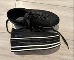 Zwarte sneakers met plateauzool maat 37, Zwart, Ophalen of Verzenden, Sneakers of Gympen, Zo goed als nieuw