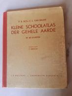 Kleine schoolatlas der gehele Aarde , in 48 kaarten , 1953., Gelezen, Bosatlas, Ophalen of Verzenden, 1800 tot 2000