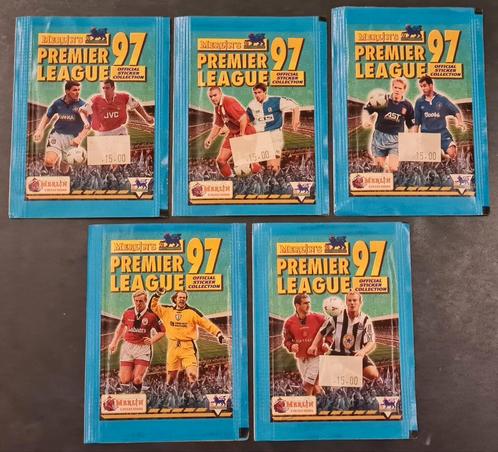 5x Merlin Premier League 97 Sticker Collection Sealed Packs, Verzamelen, Stickers, Nieuw, Sport, Ophalen of Verzenden