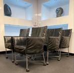 Montis Geraldine stoelen (6) Rancho leder showroomconditie, Ophalen, Zwart, Nieuw, Leer