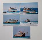 5 foto's van de American Star gestrand op Fuerte Ventura., Verzamelen, Scheepvaart, Ophalen of Verzenden, Zo goed als nieuw, Motorboot