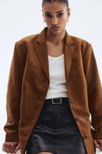 Suede look jacket s, H&M, Bruin, Nieuw, Ophalen of Verzenden
