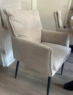 2 Mooie Eetkamerstoelen Off-White 89cm/58cm/51cm/66cm/43cm, Ophalen, Zo goed als nieuw, Metaal, Twee
