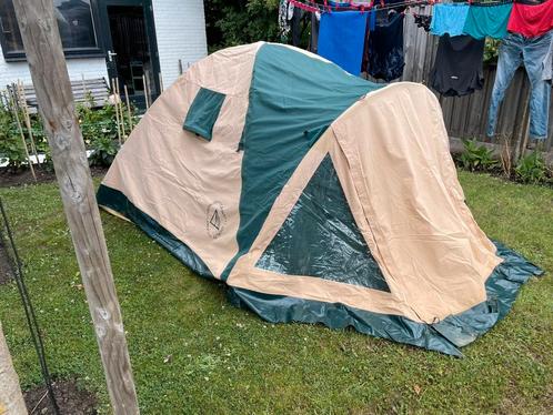 2/3persoons katoenen tent, Caravans en Kamperen, Tenten, Zo goed als nieuw, Ophalen