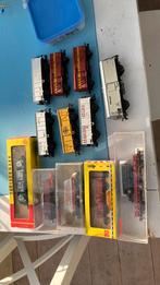 12 goederenwagens Fleischmann Liliput HO., Gelijkstroom, Fleischmann, Wagon, Ophalen of Verzenden