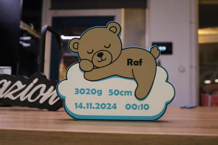 Persoonlijk Geboortelampje – €30, Huis en Inrichting, Woonaccessoires | Tekstborden en Spreuken, Nieuw, Ophalen of Verzenden