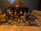 Antieke Kerststal 19 delig, Ophalen of Verzenden, Zo goed als nieuw