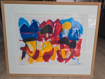 Jan Cremer Tulpen 1 1998 zeefdruk handgesigneerd ingelijst beschikbaar voor biedingen