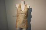 Cavalli goud kleurige top aparte stof steentjes werk IT 44