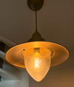 Leuke bronskleurige hanglamp met lichtbron, Ophalen, Zo goed als nieuw, Metaal, Minder dan 50 cm