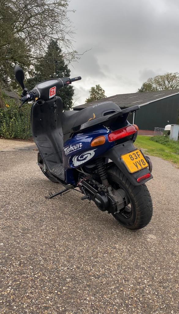 Piaggio typhoon brom 70cc (sprinter) full polini/malossi, Fietsen en Brommers, Scooters | Piaggio, Zo goed als nieuw, NRG, Maximaal 45 km/u